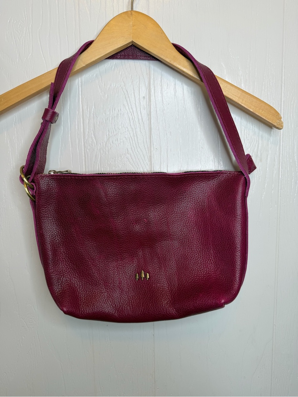 Portland Leather Goods Slouchy Shoulder Bag Orchid - Picture 3 of 10